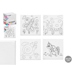QUADRO PARA MANUALIDADES 25X25CM ANIMAIS SORT 4