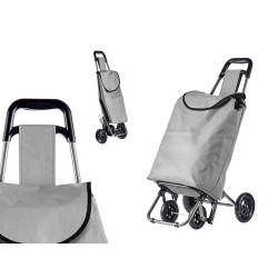 CARRO DE COMPRA CINZENTO CLARO 