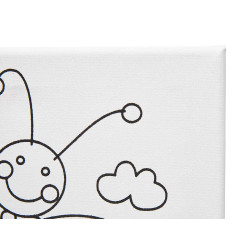 CRAFT CANVAS 25X25CM ANIMALS ASSORT 4