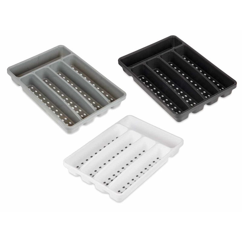 PORTA TALHERES PLASTICO 5 DIVISOES SORT