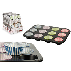 BAKING PAN WITH 72 PAPER CUPCAKES