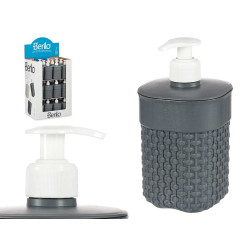 DOSIFICADOR PLASTICO BAÑO 580ML ANTRACITA