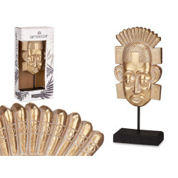CABEZA INDIO CON BASE ORO