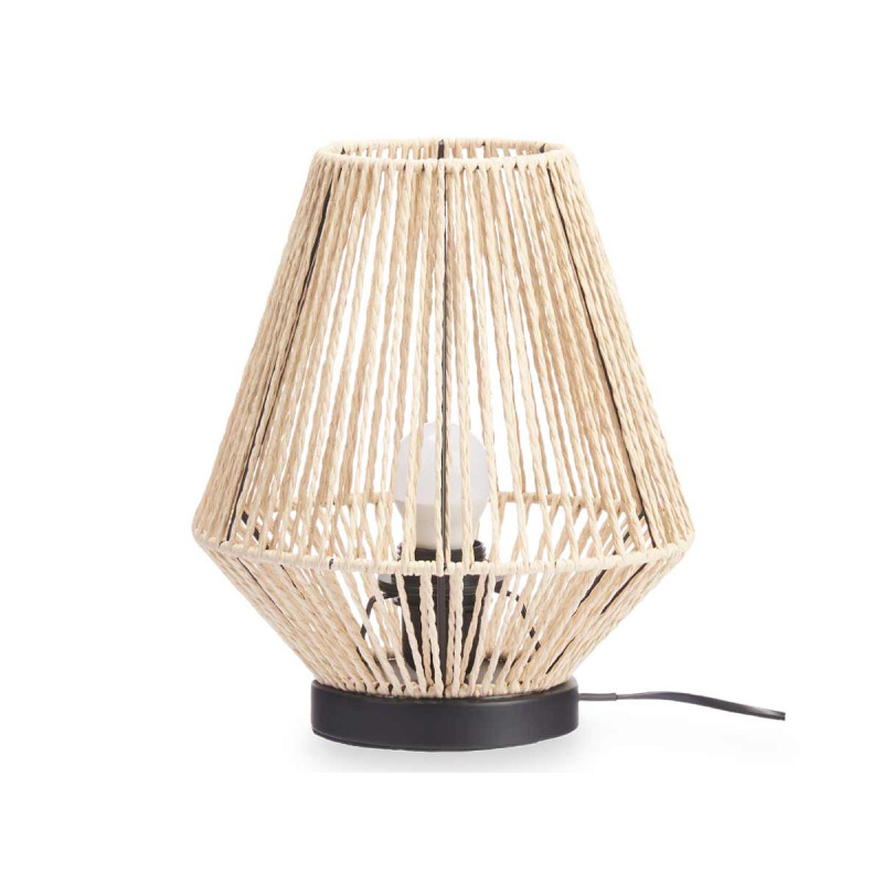 LAMPE DE TABLE PYRAMIDALE CORDE