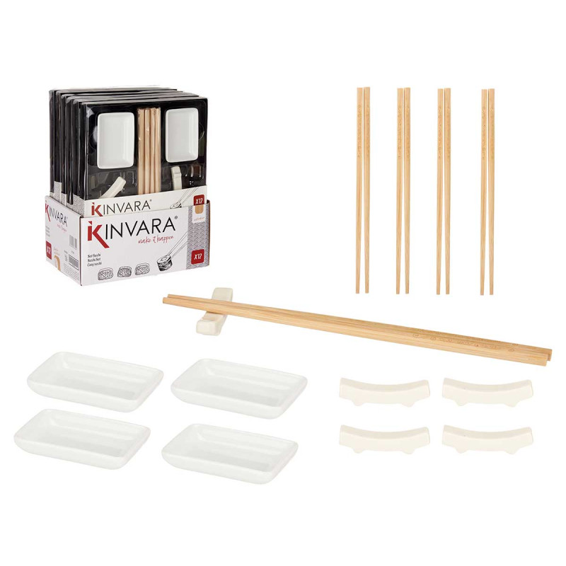 SET 12 WHITE SUSHI PIECES 