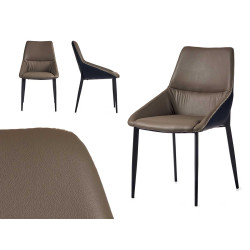 SILLON GRIS CLASICO LISO CON BORDE TRENZADO