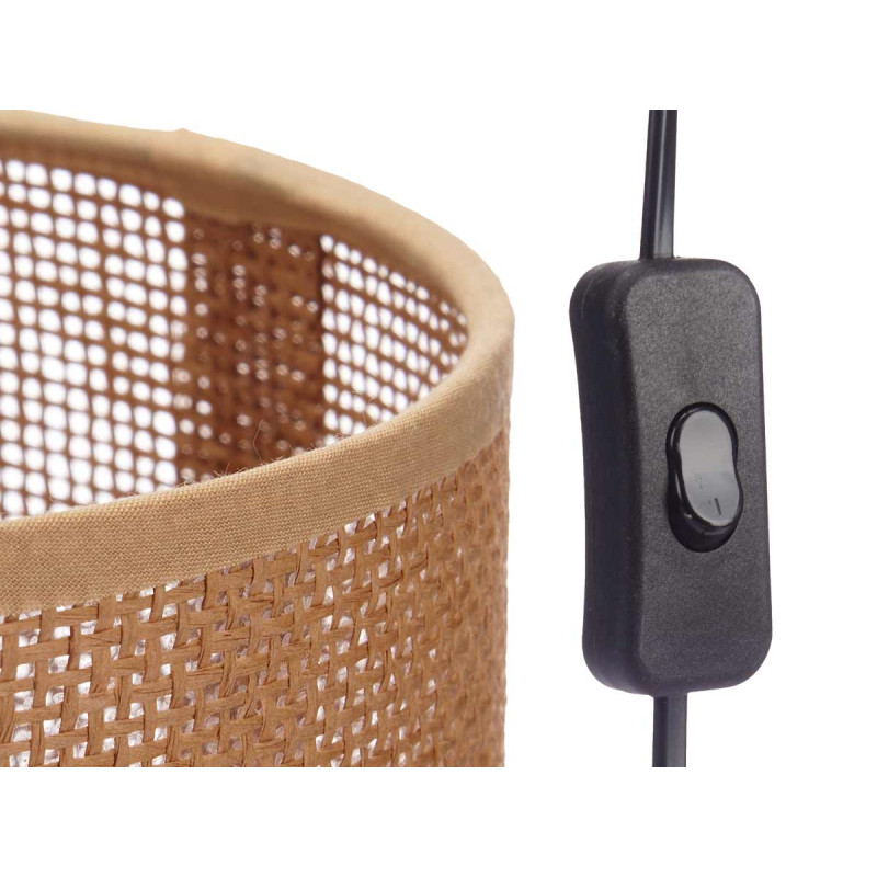 LAMPE DE TABLE ABAT-JOUR NATUREL