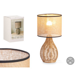 LAMPE DE TABLE BASE CORDE