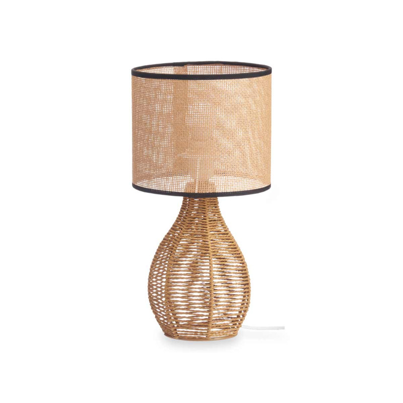 LAMPE DE TABLE BASE CORDE