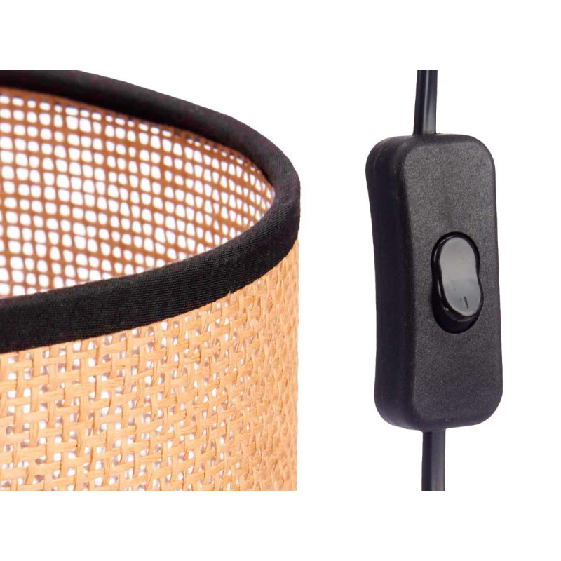 LAMPE DE TABLE BASE CORDE