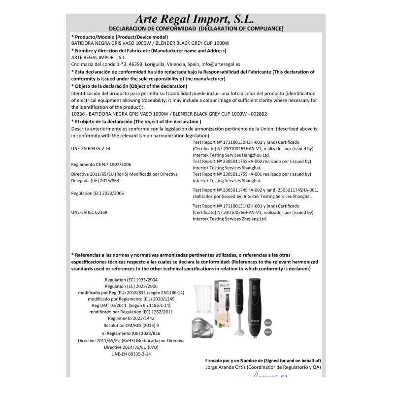 BATIDORA NEGRA GRIS VASO 1000W