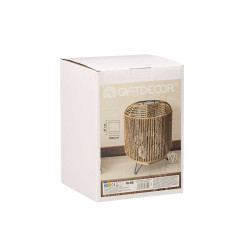 LAMPE DE TABLE TRÉPIED  CYLINDRE CORDE