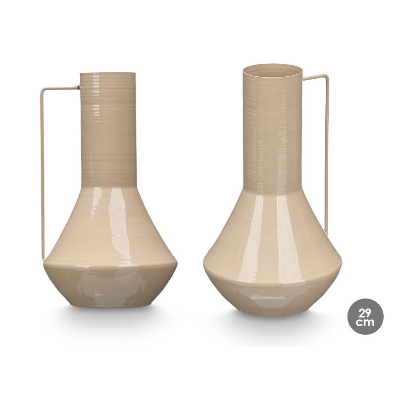 CONICAL VASE 29CM CREAM