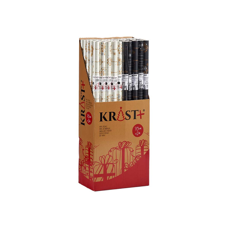 ROULEAU PAPIER CADEAU 70X200 NOËL ASSORTI2 ROULEAU PAPIER CADEAU 70X200 NOËL ASSORTI2
