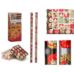 ROULEAU PAPIER CADEAU 70X200 ENFANT NOËL ASSORTI2