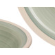 ASSIETTE CREUSE EN GRÈS VERT 21CM