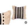 COUSSIN RAYURES NOIR 45X45 CM
