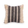 CUSHION STRIPES BLACK 45X45 CM