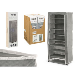 9 SHELVES SHOE RACK GREY