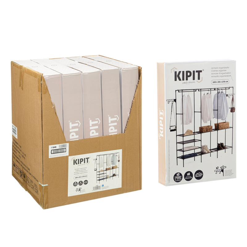 TRIPLE RAIL CLOTHES ORGANISER