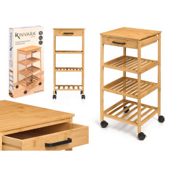 CARRELLO DA CUCINA BAMBU