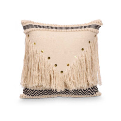 CUSHION SEQUINS BLACK 45X45 CM