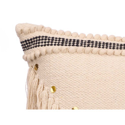 COUSSIN PAILLETTES NOIR 45X45 CM