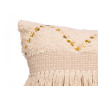 CUSHION SEQUINS NATURAL 45X45 CM