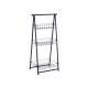 SCAFFALE METALLICO SCALE NERO 3 PIANI