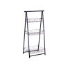 SCAFFALE METALLICO SCALE NERO 3 PIANI