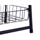 SCAFFALE METALLICO SCALE NERO 3 PIANI