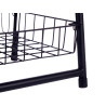 SCAFFALE METALLICO SCALE NERO 3 PIANI