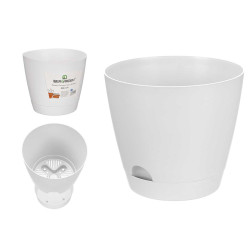 VASO BIANCO DI 30,5 CM DI DIAMETRO