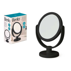 SPECCHIO A CAVALLETTO DOPPIO LATO NERO