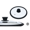 TAMPA DE SILICONE DE VIDRO COM 28 CM DE DIÂMETRO