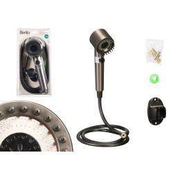 TELEFONO DUCHA PUAS MANGUERA 1,5M NEGRO