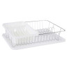 ÉGOUTTOIR PLAT BLANC AVEC BAC DE RÉCEPTION