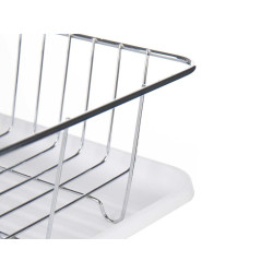 SCOLAPIATTI PIANO BIANCO CON VASSOIO CONTENITORE