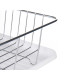 FLAT WHITE DISH DRAINER WITH TRAY CONTAINER