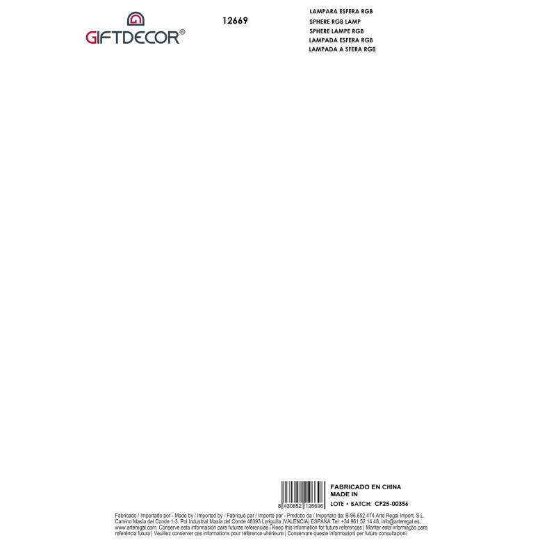 SPHERE RGB LAMP