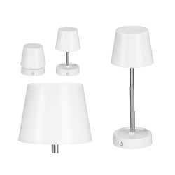 LAMPE TABLE TELESCOPIQUE BLANCHE