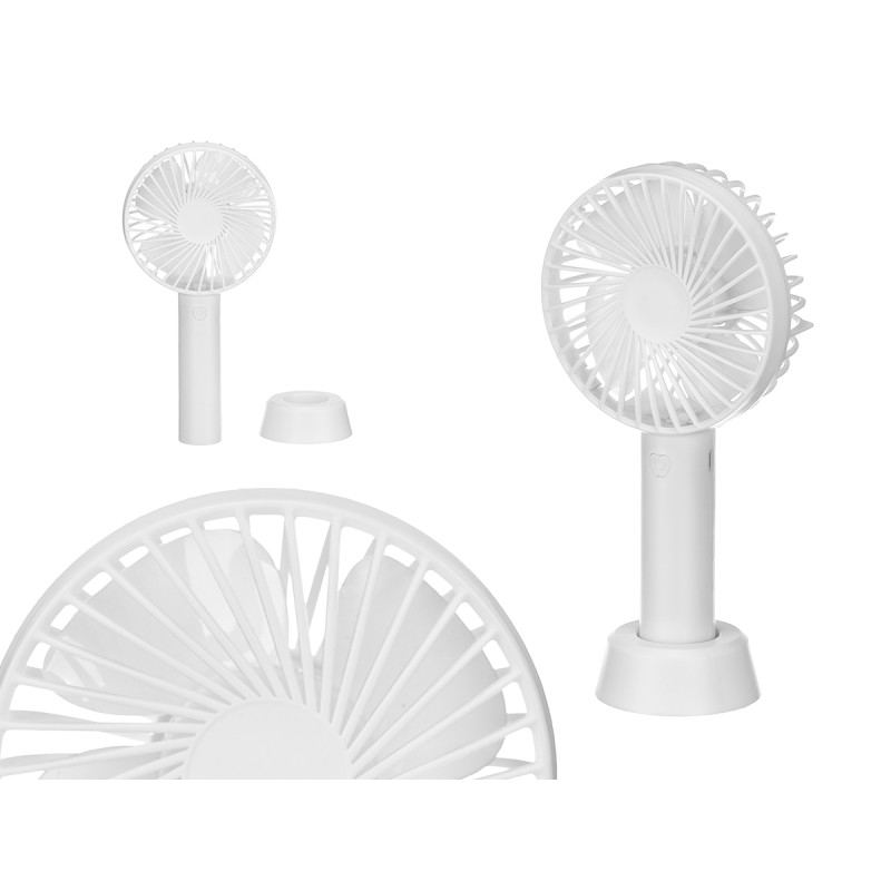 VENTILATORE A MANO BIANCO