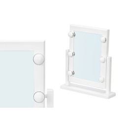 SPECCHIO VANITA BIANCO A 6 LED