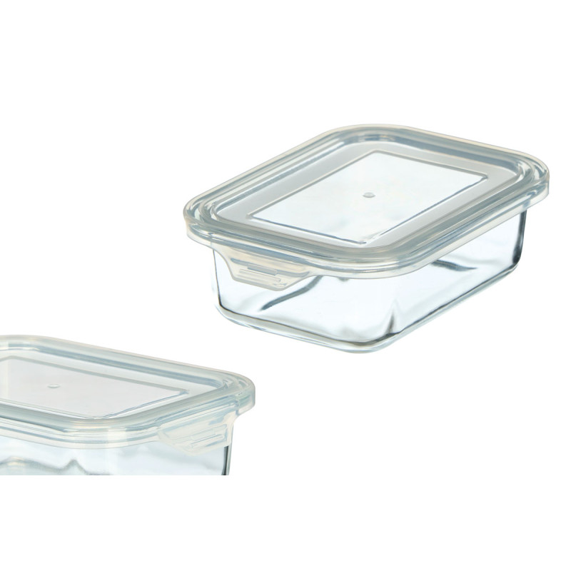 BOITE A LUNCH RECTANGULAIRE TRANSPARENTE