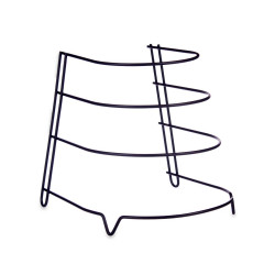 SUPPORTO NERO METALLO 3 PENTOLE