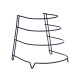 SOPORTE NEGRO METAL 3 SARTENES