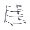 SUPPORTO NERO METALLO 3 PENTOLE
