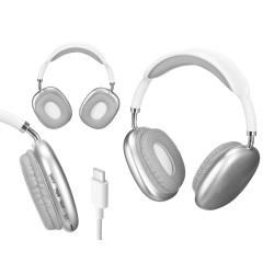 AURICULARES BLUETOOTH OVALADOS PLATA