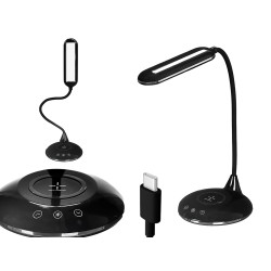 LAMPARA FLEXO CARGADOR NEGRO