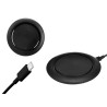 BLACK ROUND WIRELESS CHARGER